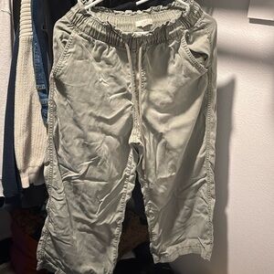 Loft Olive Green wide leg pants, size S petite